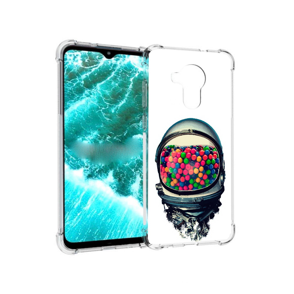 

Чехол MyPads Tocco для Nokia C30 шлем космонавта (PT227054.117.700), Прозрачный, Tocco