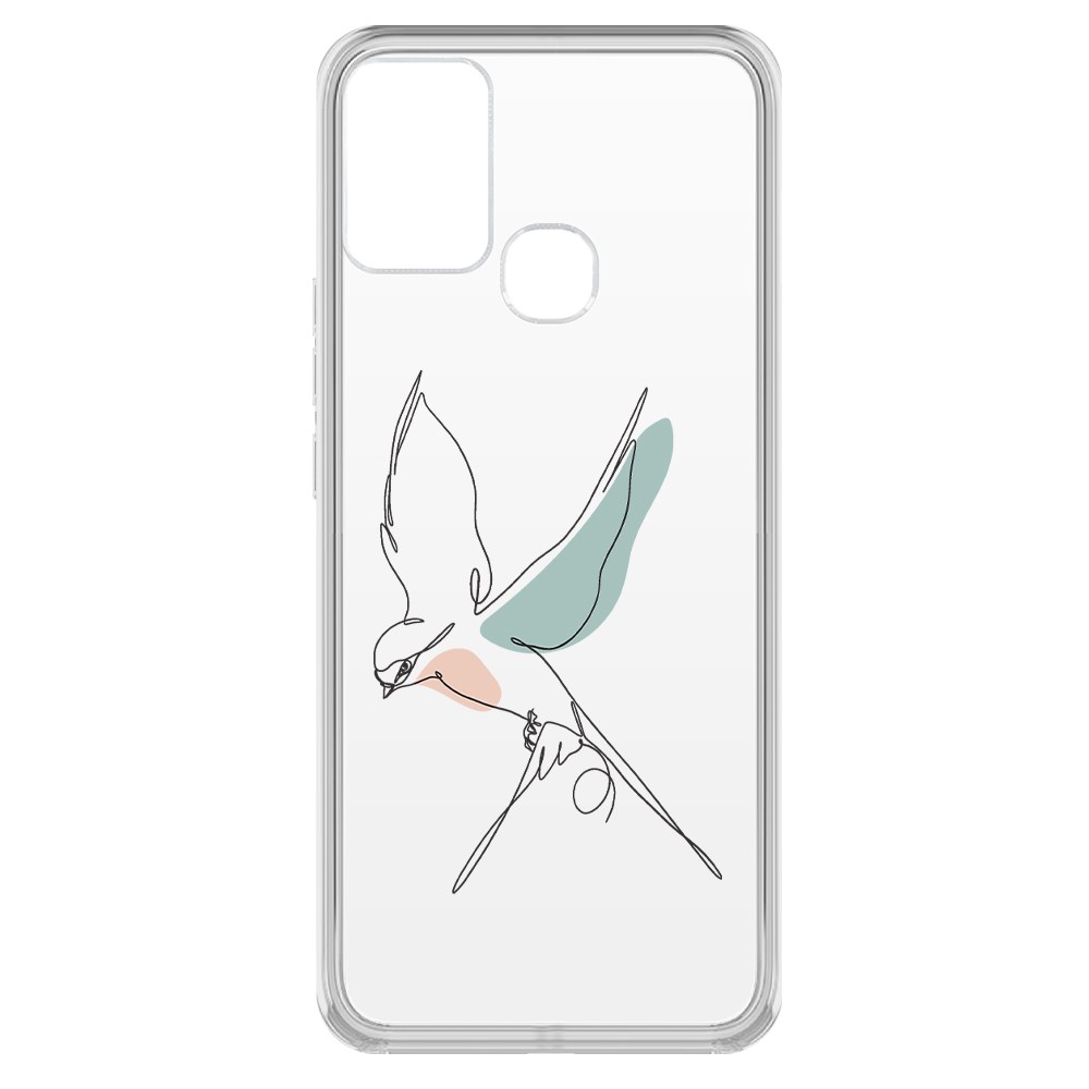 

Чехол-накладка Krutoff Clear Case Полет для Infinix Hot 10 Play, Прозрачный
