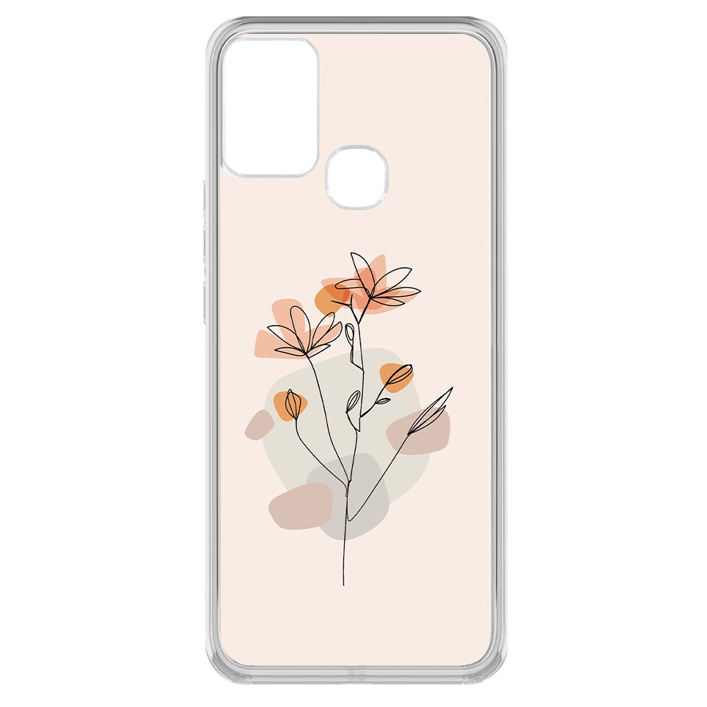 

Чехол-накладка Krutoff Clear Case Ромашки для Infinix Hot 10 Play, Прозрачный