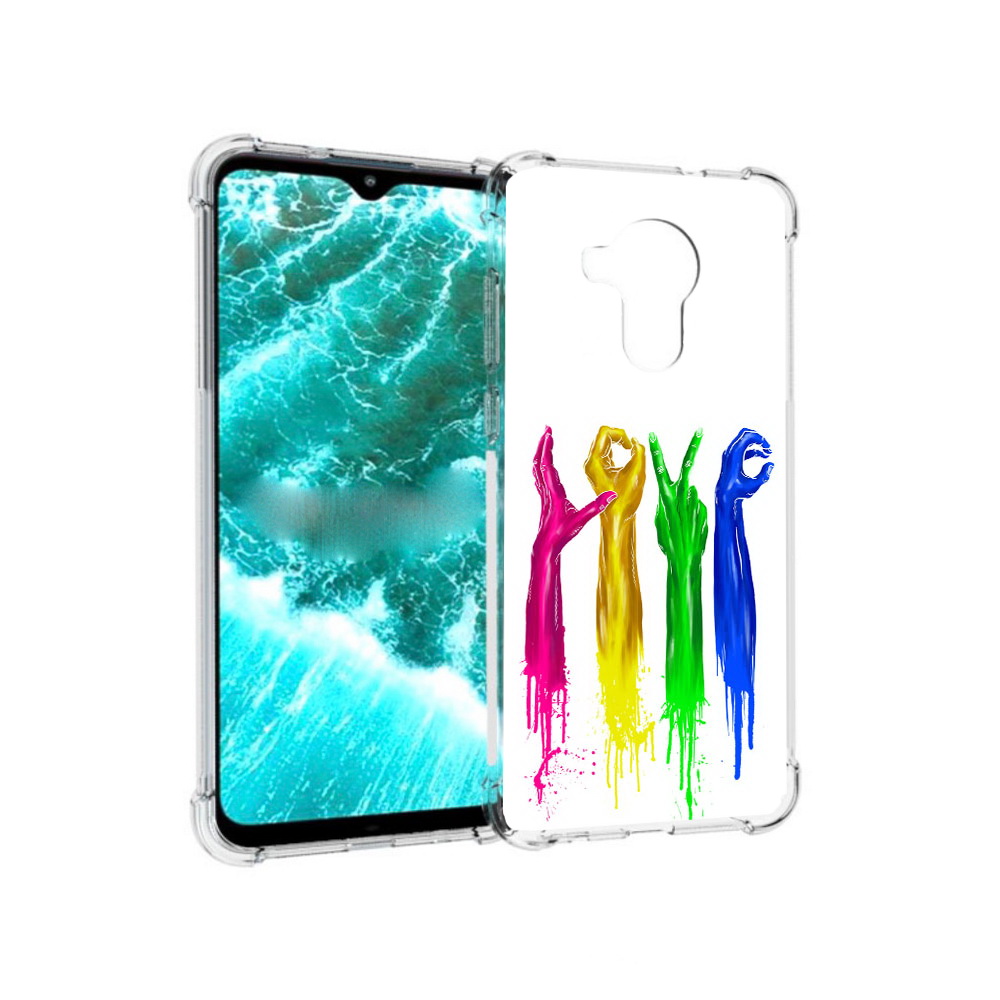 

Чехол MyPads Tocco для Nokia C30 яркие руки love (PT227054.117.707), Прозрачный, Tocco
