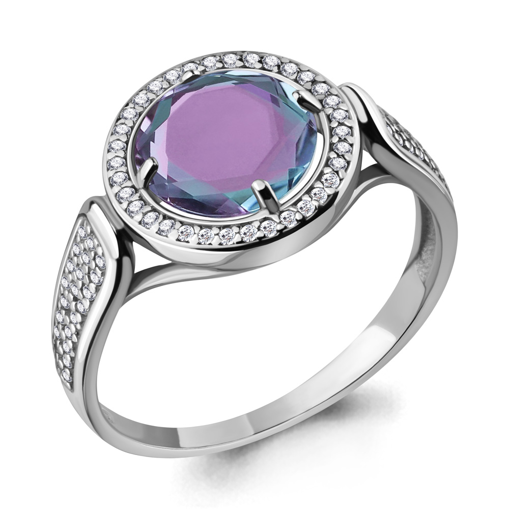

Кольцо из серебра с алекситом р. 16,5 Aquamarine 6547125А_925_р, 6547125А_925_р
