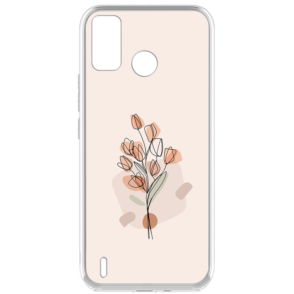 

Чехол-накладка Krutoff Clear Case Букет тюльпанов для Tecno Spark 6 Go