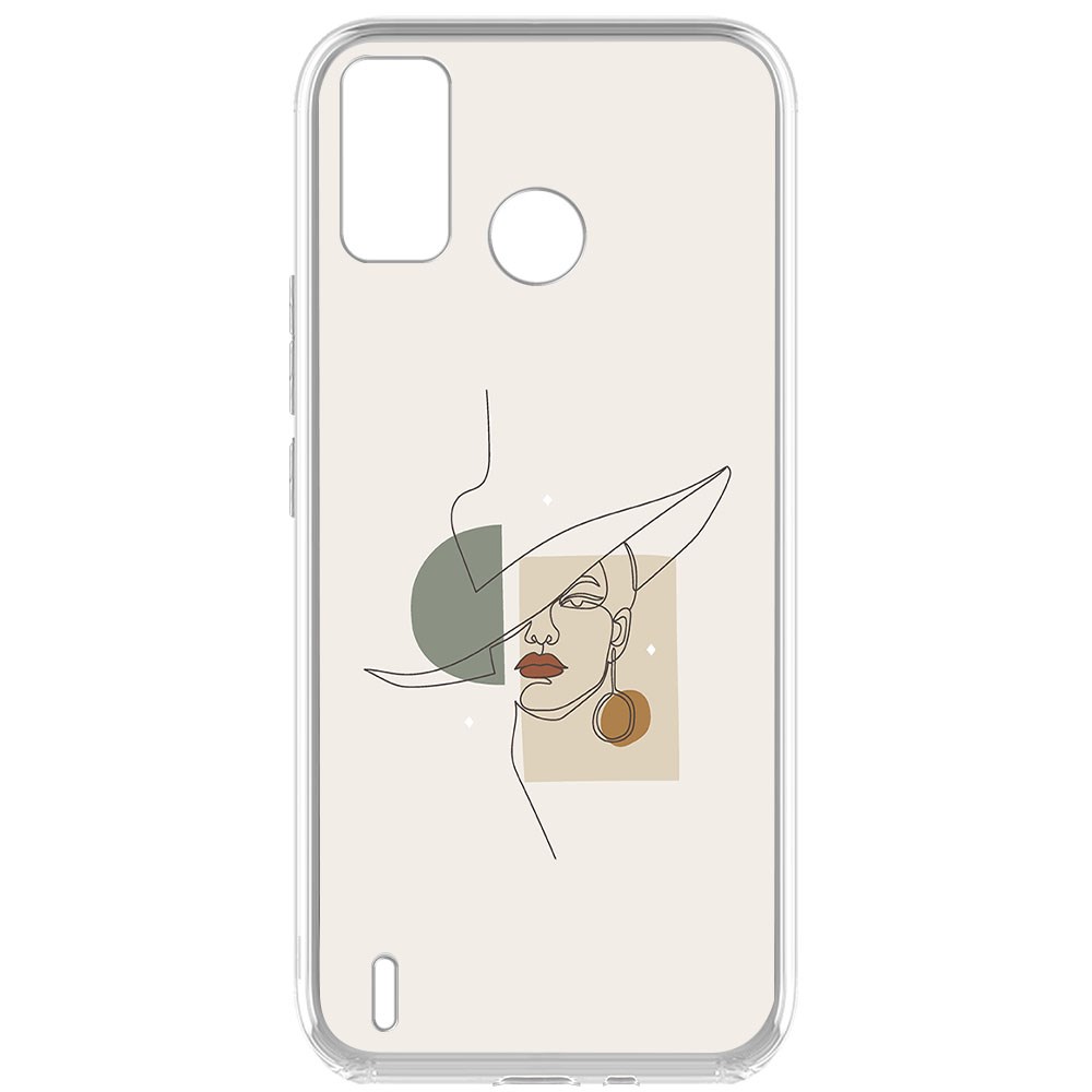 фото Чехол-накладка krutoff clear case стиль для tecno spark 6 go