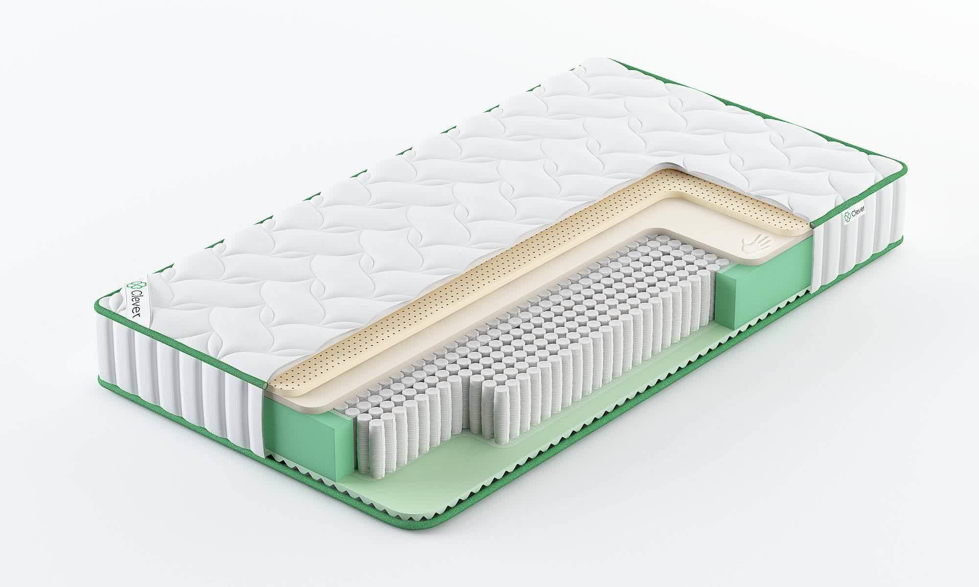 

Матрас Clever Leaf S1000 180x180, Белый, CLEVER LEAF S1000