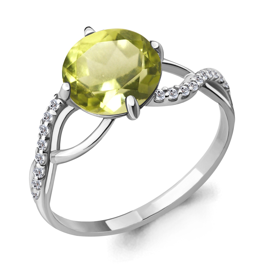 

Кольцо из серебра с кварцем р. , Aquamarine 6547220А_925_р, 6547220А_925_р