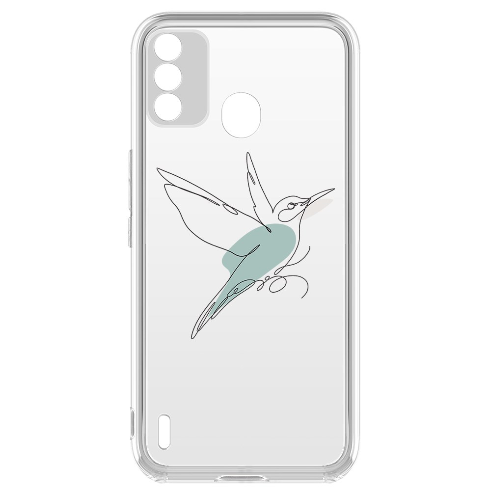 фото Чехол-накладка krutoff clear case легкость для itel a48