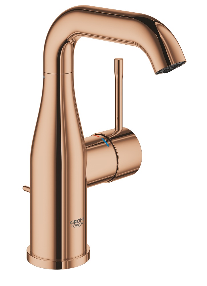 

Смеситель для раковины GROHE Essence, теплый закат глянец (24173DA1), Розовый