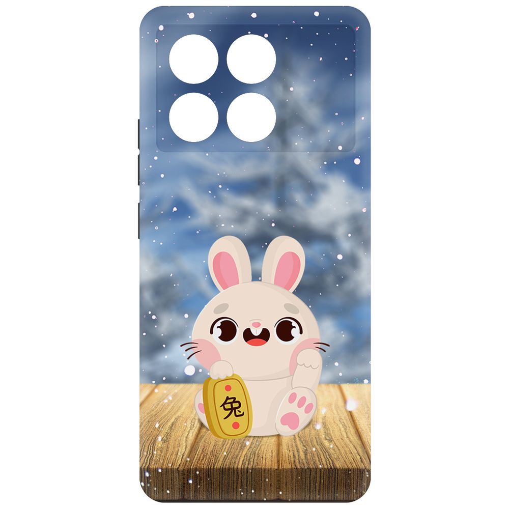 

Чехол-накладка Krutoff Soft Case Год кролика для Poco X6 Pro черный