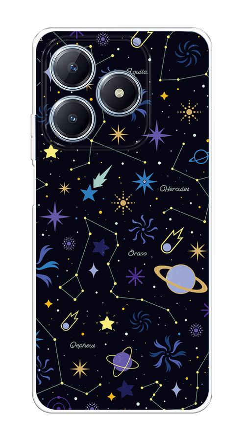 

Чехол Case Place на Realme C63 "Цветной космос", Желтый, 2517350-1