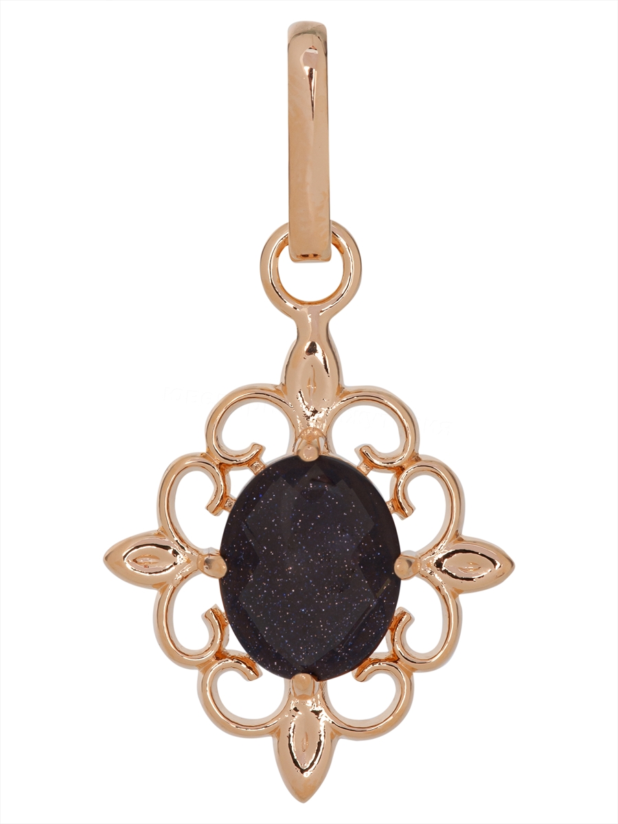 

Подвеска из ювелирного сплава Lotus Jewelry 3040P-07bs, авантюрин, 3040P-07bs
