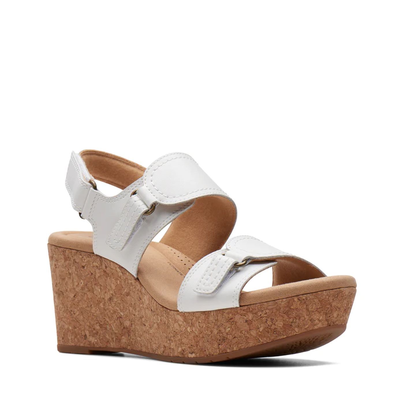

Босоножки женские Clarks Rose Lane белые 41 EU, Белый, Rose Lane