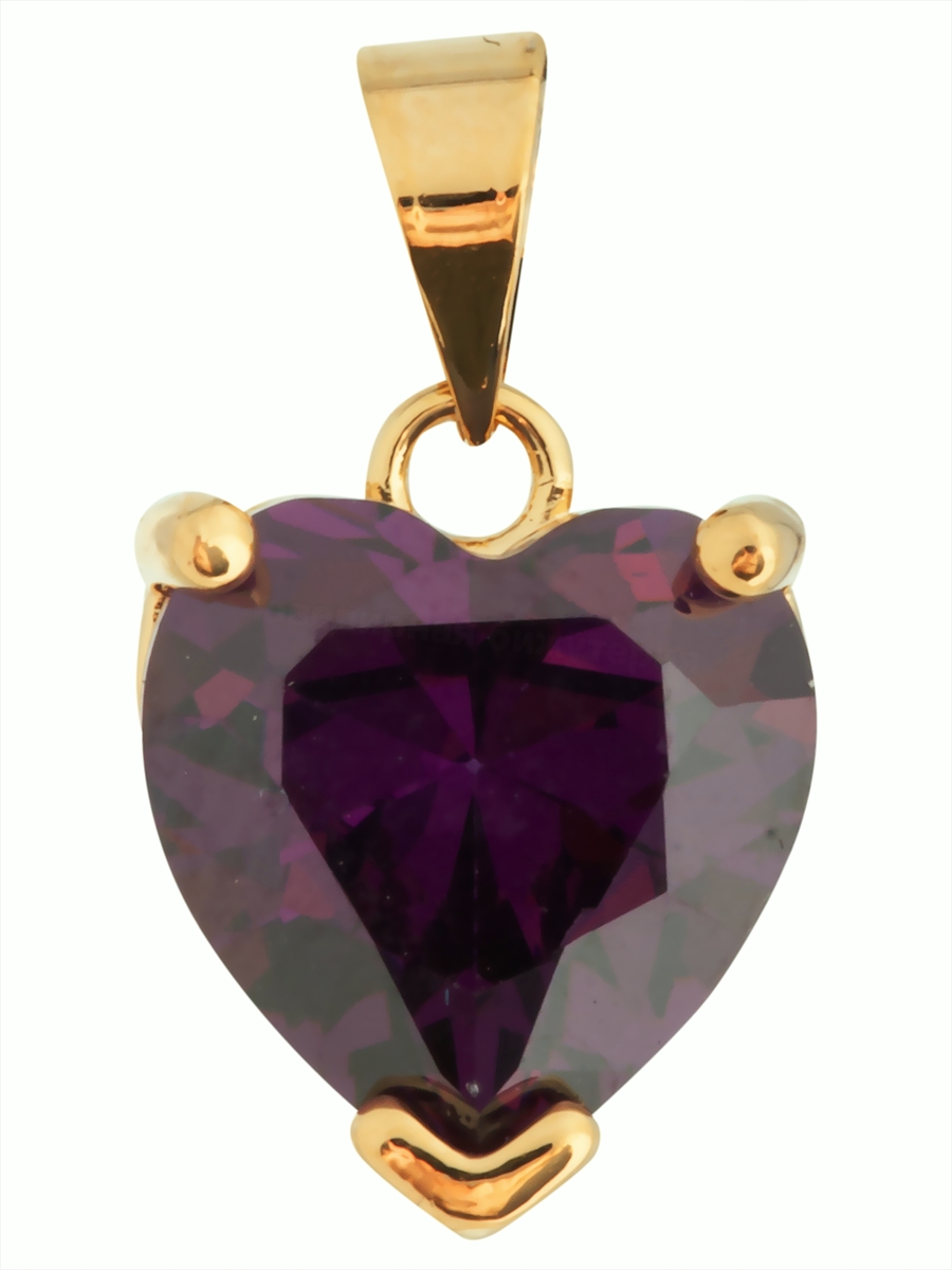 

Кулон из ювелирного сплава Lotus Jewelry 3044P-20am, аметист, 3044P-20am