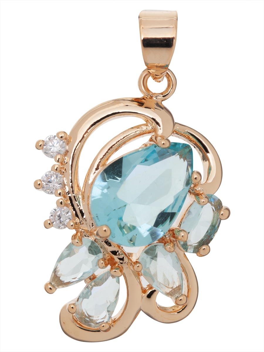 

Кулон из ювелирного сплава Lotus Jewelry 3037P-08Blcz, фианит, 3037P-08Blcz