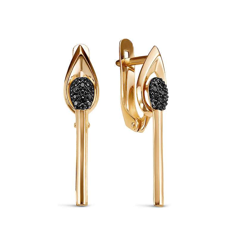 

Серьги из красного золота с фианитом ZOLOTO.GOLD 1200014Z