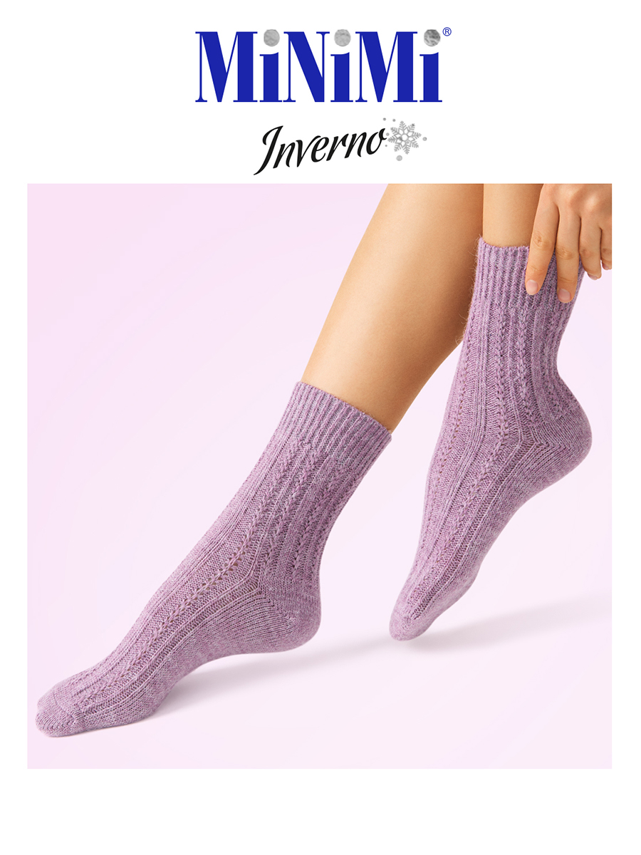 

Носки женские Minimi MINI INVERNO 3303 фиолетовые -41, Фиолетовый, MINI INVERNO 3303
