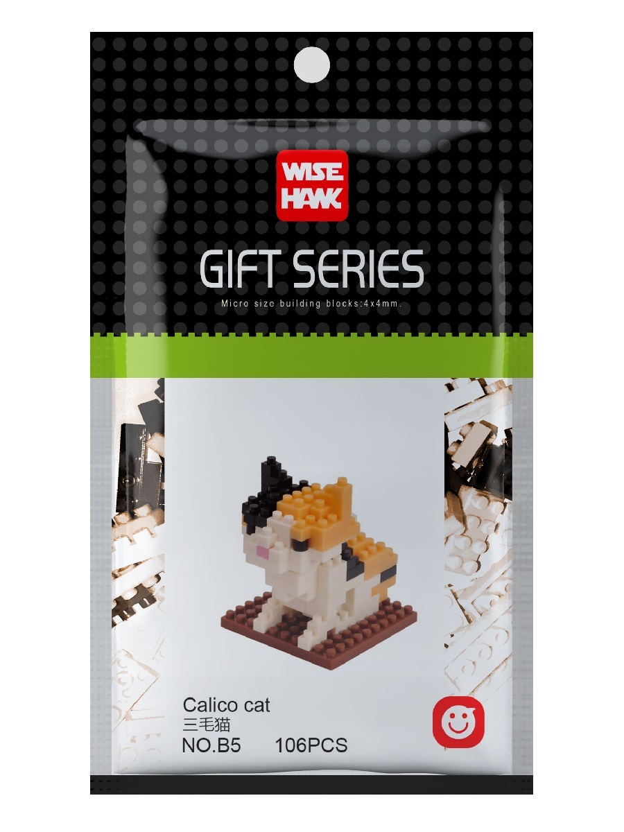 фото Конструктор wisehawk calico cat gift series, 106 деталей, no. b5, 110531