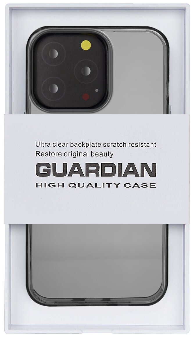 Чехол для iPhone 13 GUARDIAN High Quality — Чёрный
