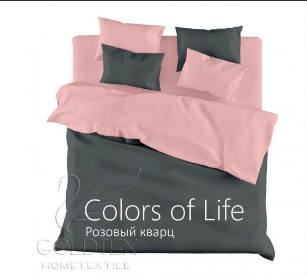 фото Goldtex постельное белье розовый кварц (1,5 спальное)