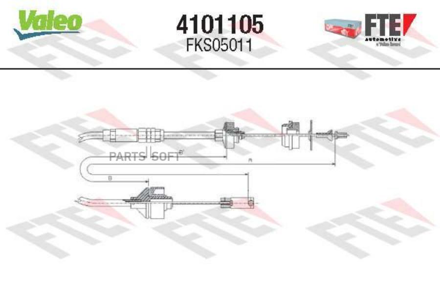 Трос Сцепления Fks05011 FTE 4101105