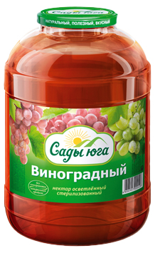 

Нектар Сады Юга виноградный осветленный 2 л