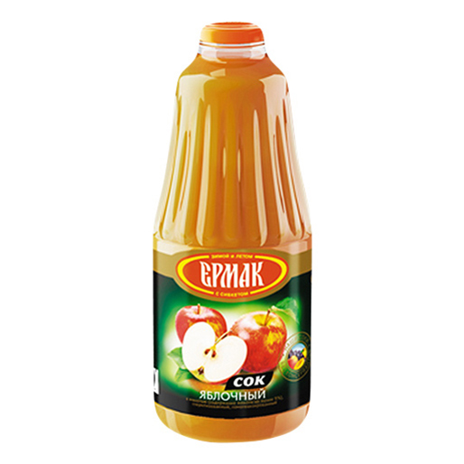 

Сок Ермак Яблочный с мякотью восстановленный 2 л