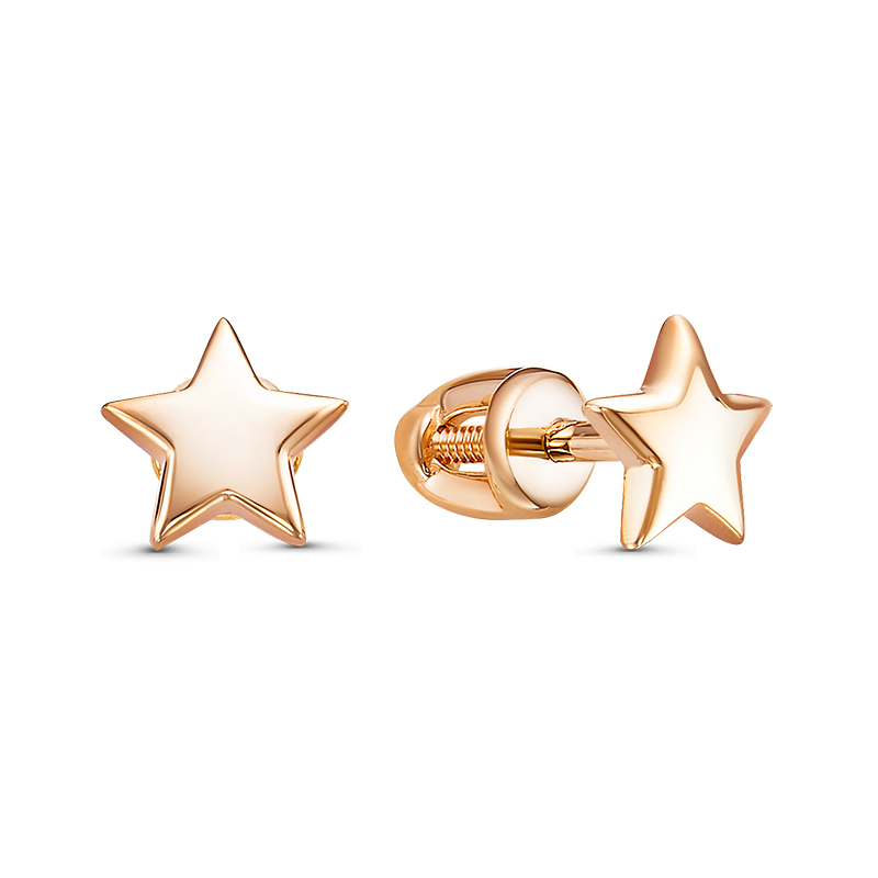 

Серьги-пусеты из красного золота ZOLOTO.GOLD 0502530Z, 0502530Z