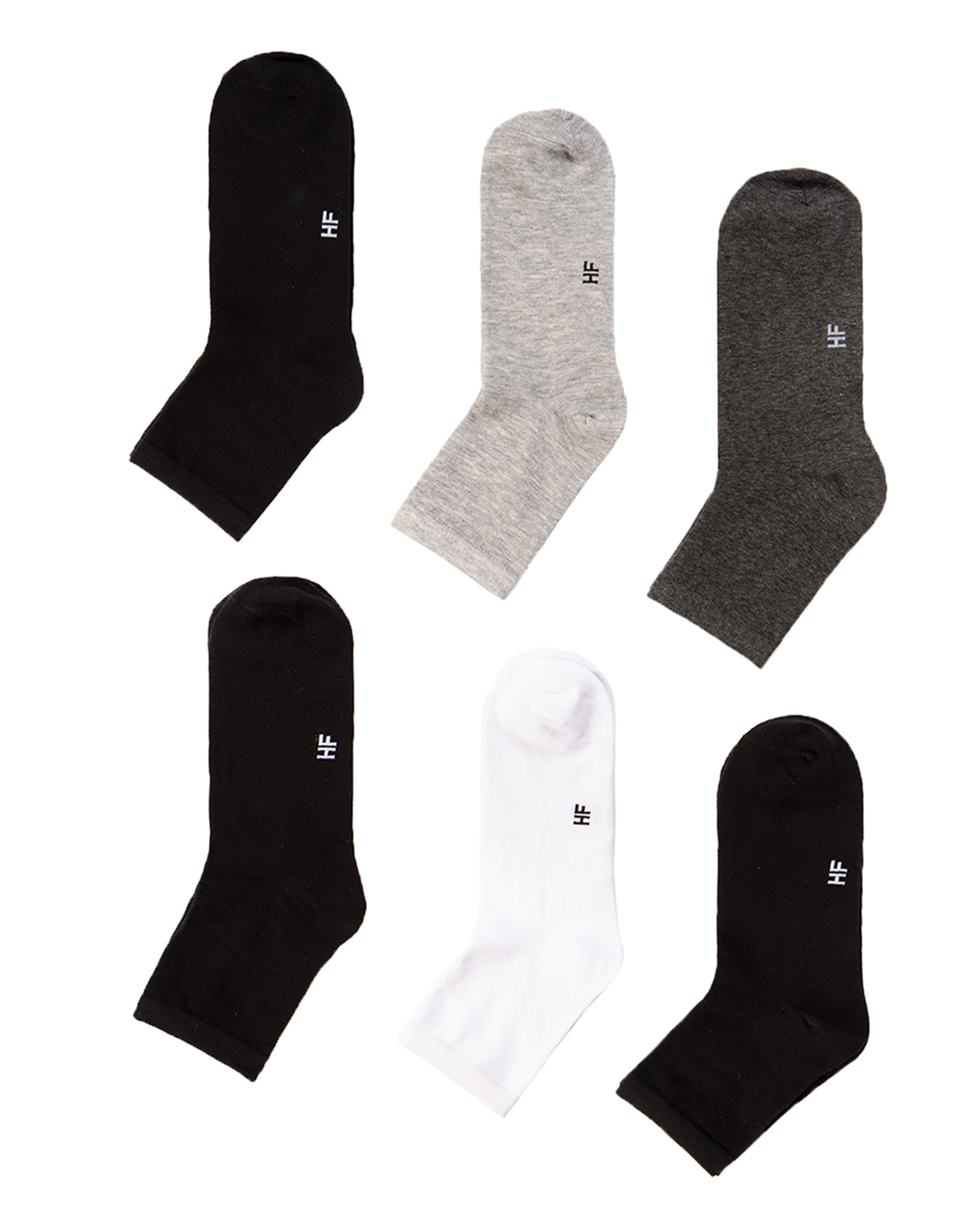 Комплект носков мужских HappyFox HFET3003 разноцветных 29-31, 6 пар