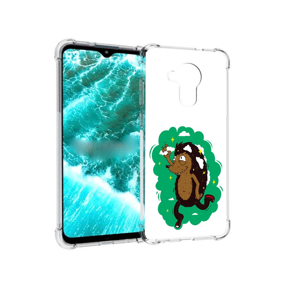 

Чехол MyPads Tocco для Nokia C30 Ежик в облаках (PT227054.117.77), Прозрачный, Tocco
