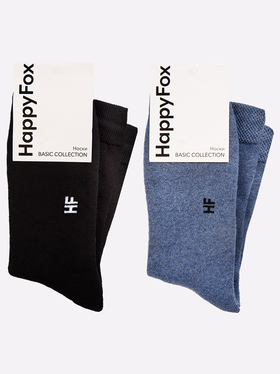Комплект носков мужских HappyFox HFET7003NB разноцветных 29-31, 2 пары