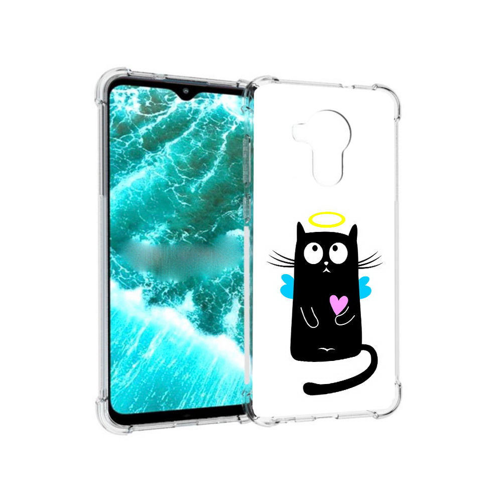 

Чехол MyPads Tocco для Nokia C30 Кот ангелок (PT227054.117.96), Прозрачный, Tocco