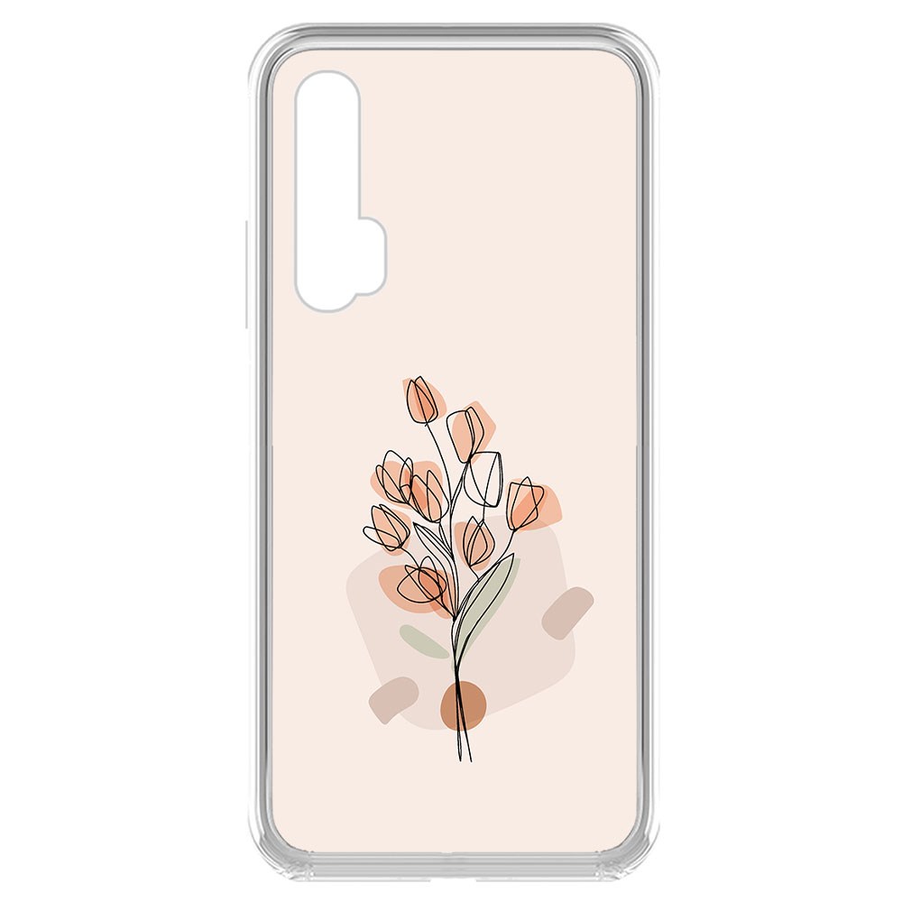 

Чехол-накладка Krutoff Clear Case Букет тюльпанов для Huawei Nova 5T