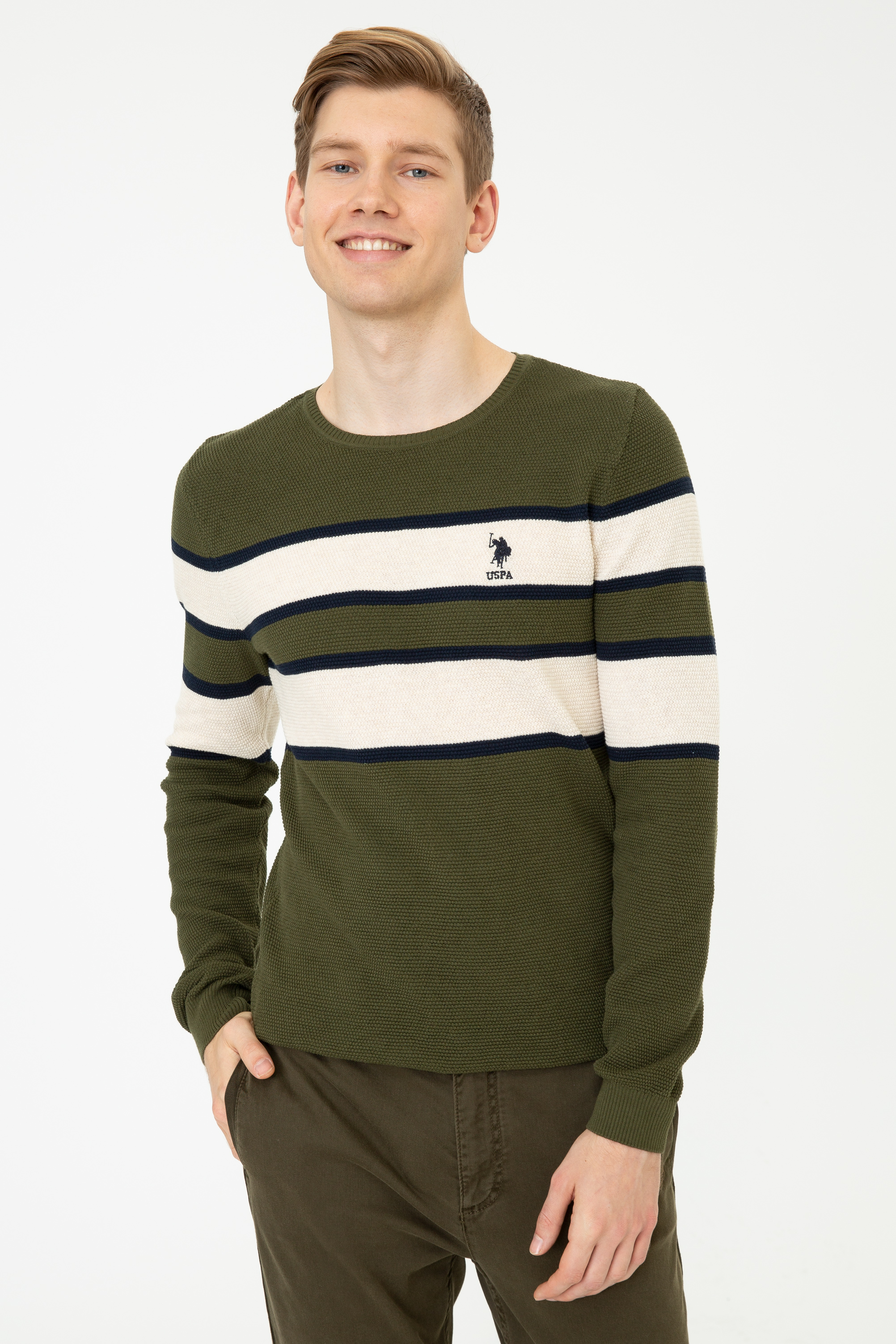 

Джемпер мужской U.S. POLO Assn. G081GL0TK0LUTTON хаки M, G081GL0TK0LUTTON