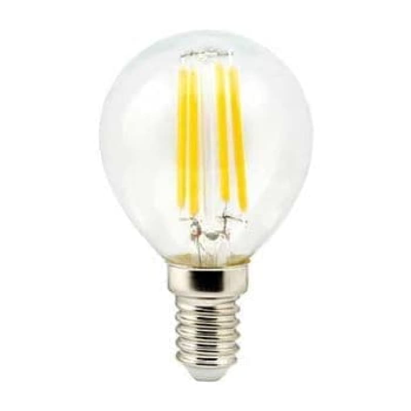 фото Лампа светодиодная ecola globe led 5,0w g45 220v e14 2700k 360° filament 5