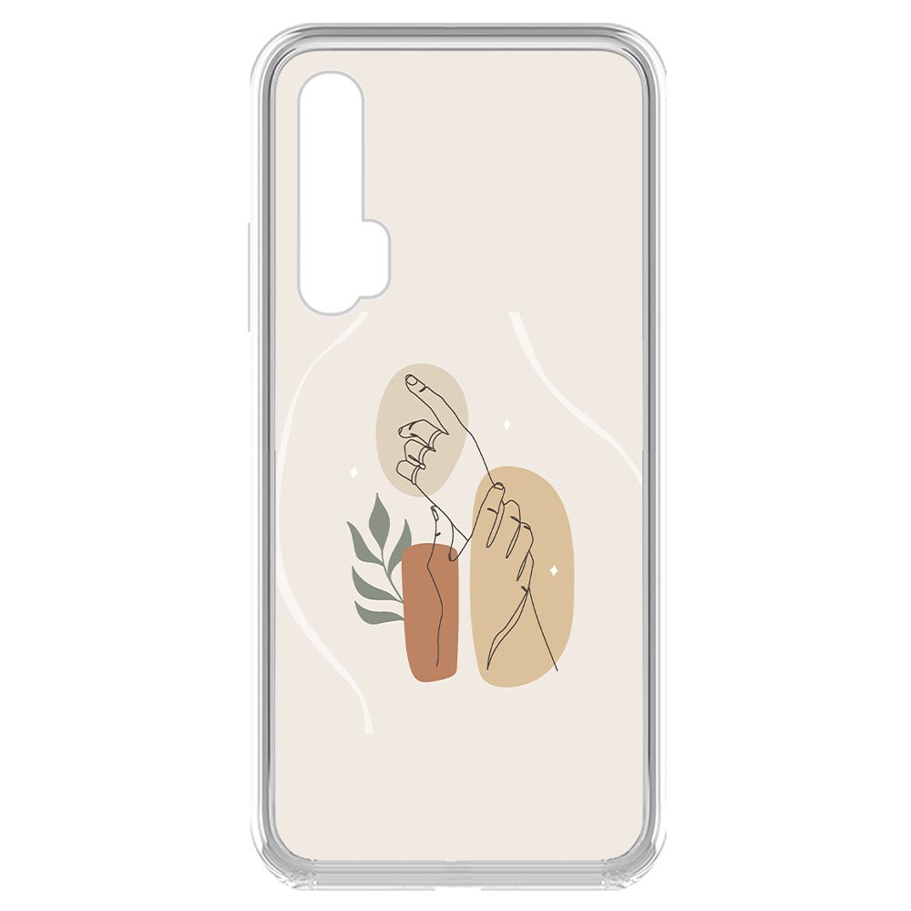 фото Чехол-накладка krutoff clear case тонкость для huawei nova 5t