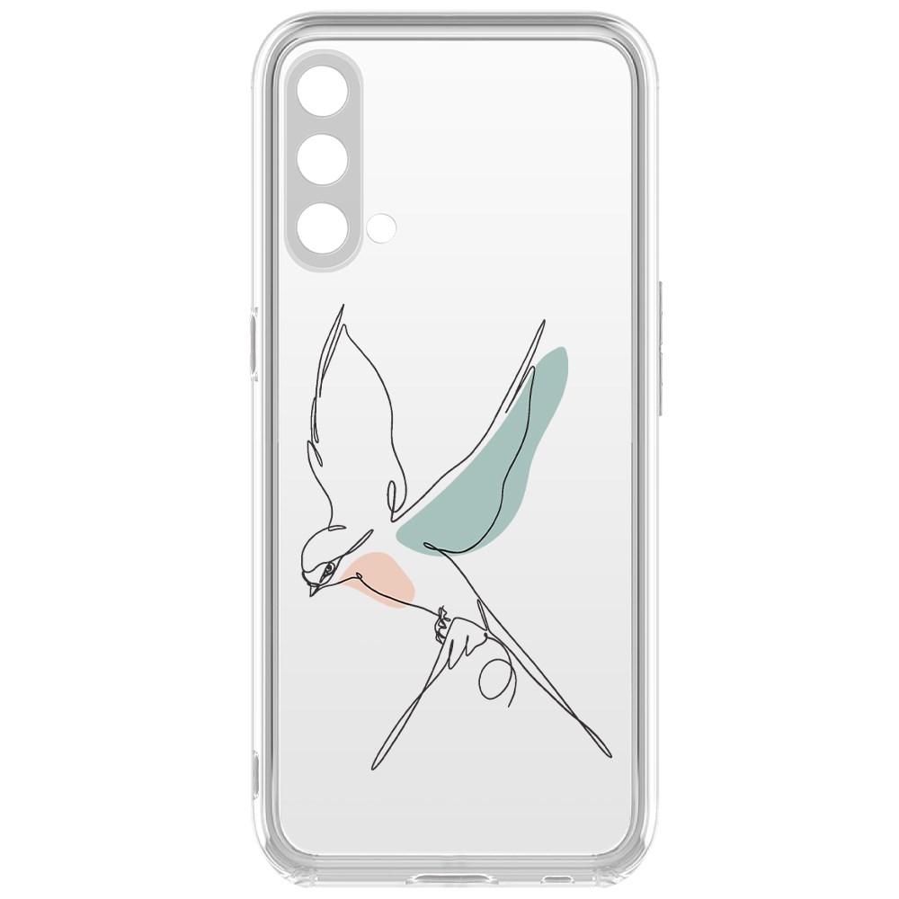 фото Чехол-накладка krutoff clear case полет для oneplus nord ce 5g