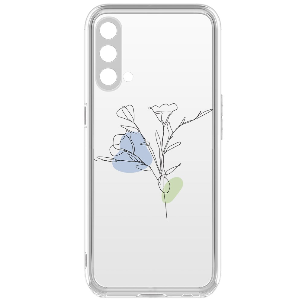 фото Чехол-накладка krutoff clear case эустома для oneplus nord ce 5g