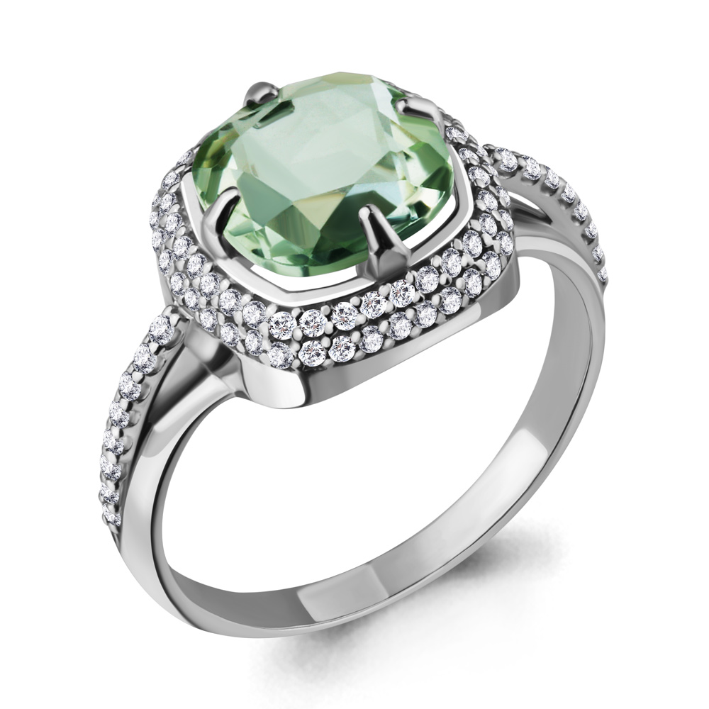 

Кольцо из серебра с празиолитом р. 20 Aquamarine 6548115А_925_р, 6548115А_925_р
