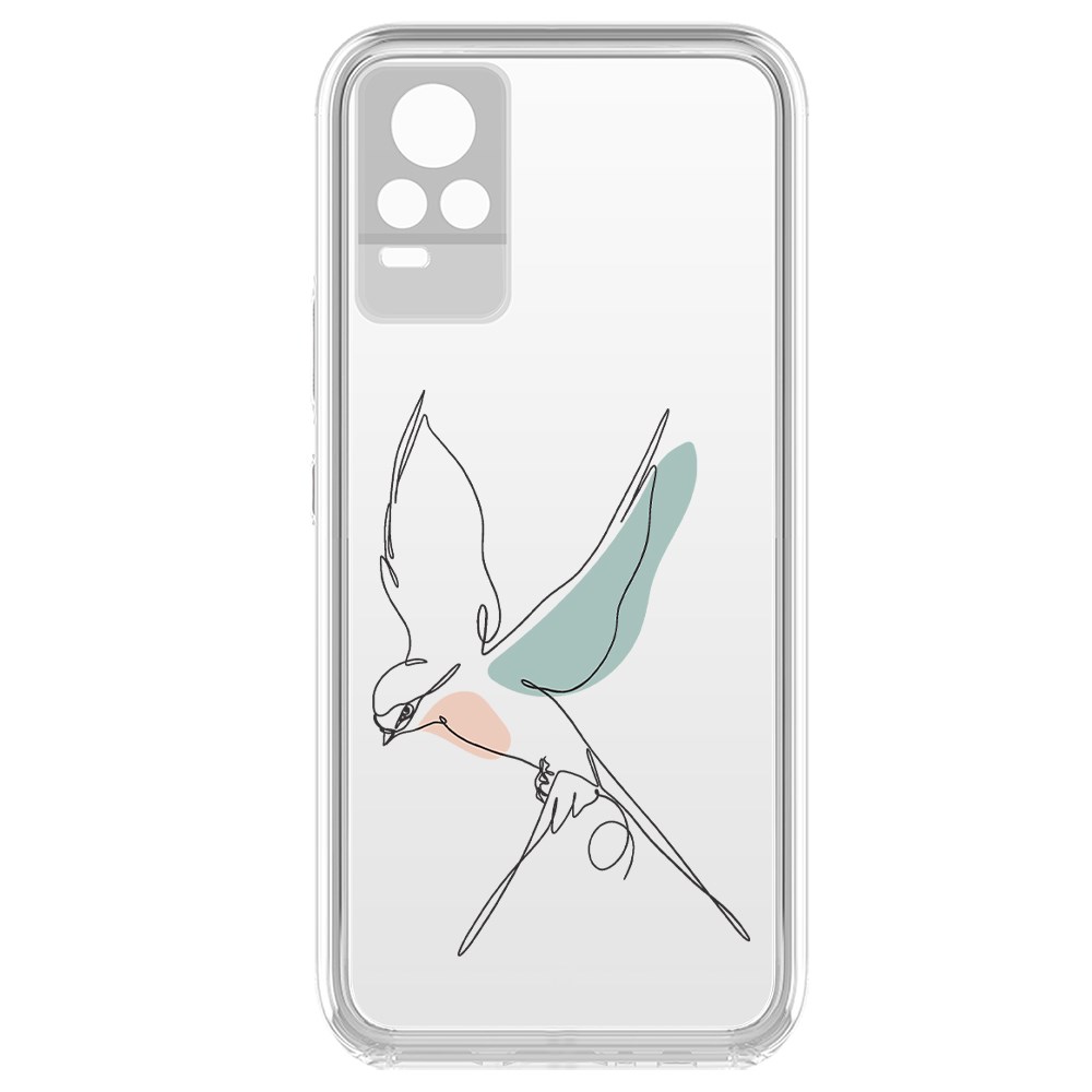 

Чехол-накладка Krutoff Clear Case Полет для Vivo V21e