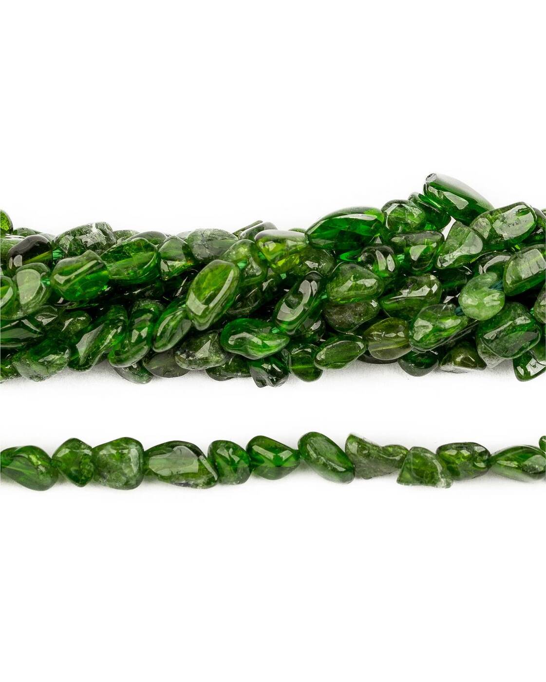 

Бусины из натурального камня Хромдиопсид 58 мм, Разноцветный, Stone Beads