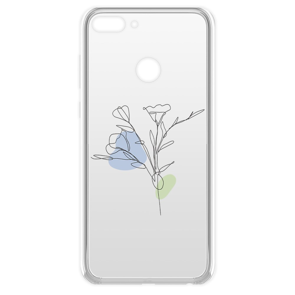 

Чехол-накладка Krutoff Clear Case Эустома для Huawei P Smart