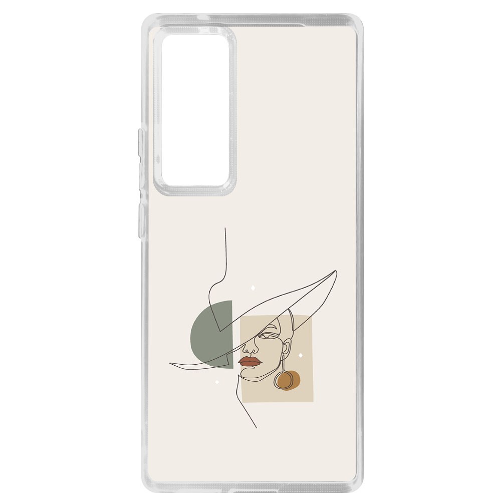 

Чехол-накладка Krutoff Clear Case Стиль для Vivo X60 Pro, Прозрачный