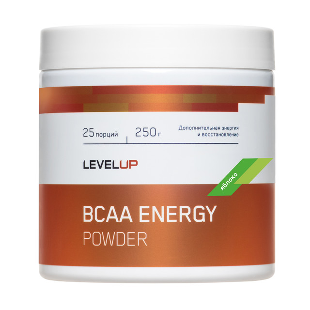 фото Аминокислотный комплекс, bcaa energy, 250г, яблоко levelup