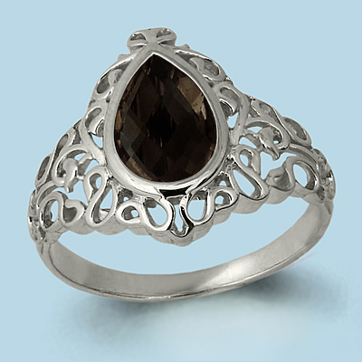 

Кольцо из серебра с кварцем р., Aquamarine 6549101, 6549101_925_з