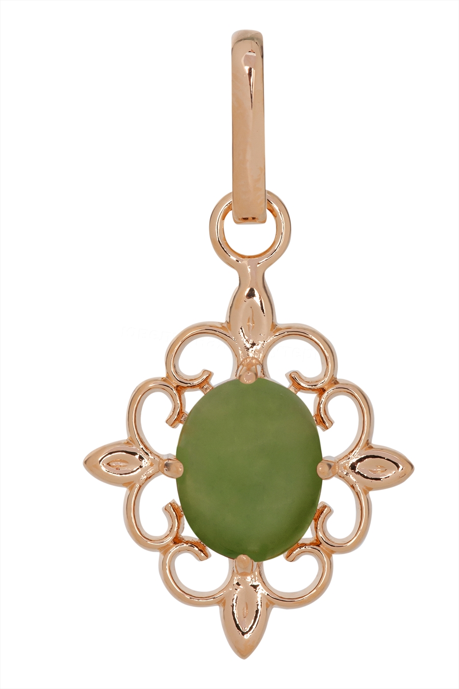 

Подвеска из ювелирного сплава Lotus Jewelry 3040P-07ja, нефрит, 3040P-07ja