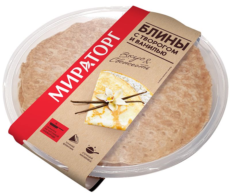 

Блины Мираторг с творогом и ванилью 280 г