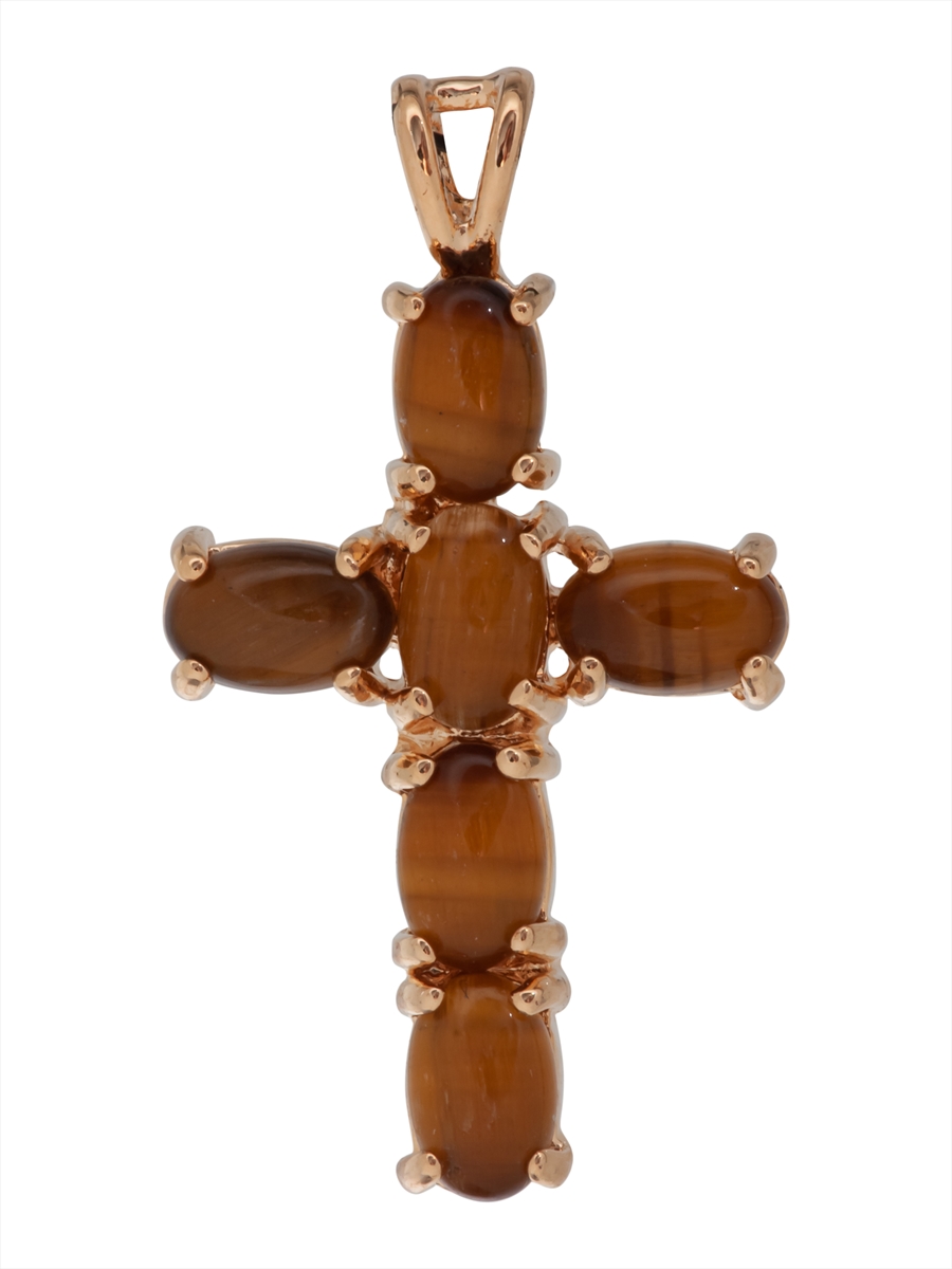 

Кулон из ювелирного сплава Lotus Jewelry 77P-056ti, тигровый глаз, 77P-056ti