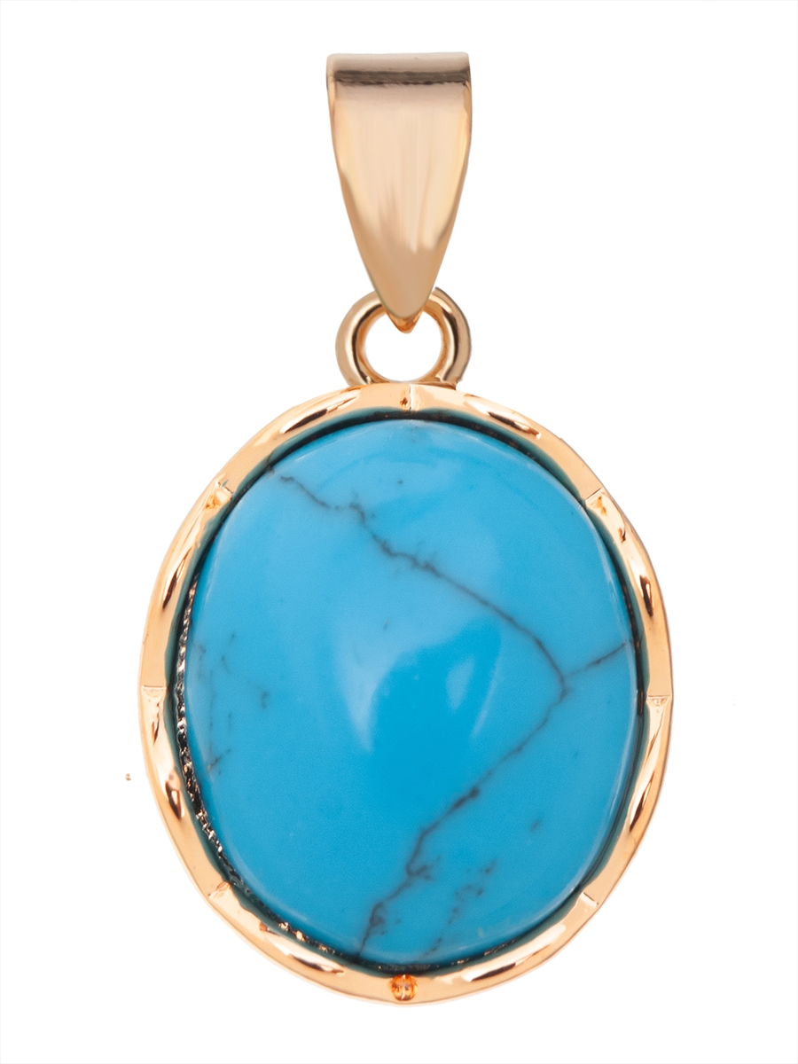 

Кулон из ювелирного сплава Lotus Jewelry 3044P-15tq, бирюза, 3044P-15tq