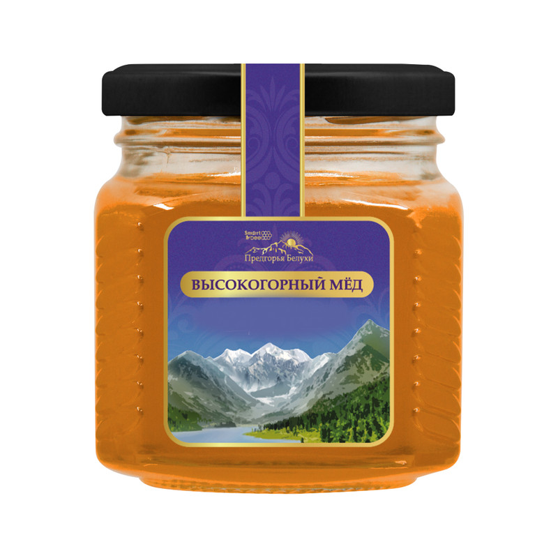 Мед высокогорный натуральный Предгорья Белухи Smart Bee разнотравье, 300 гр