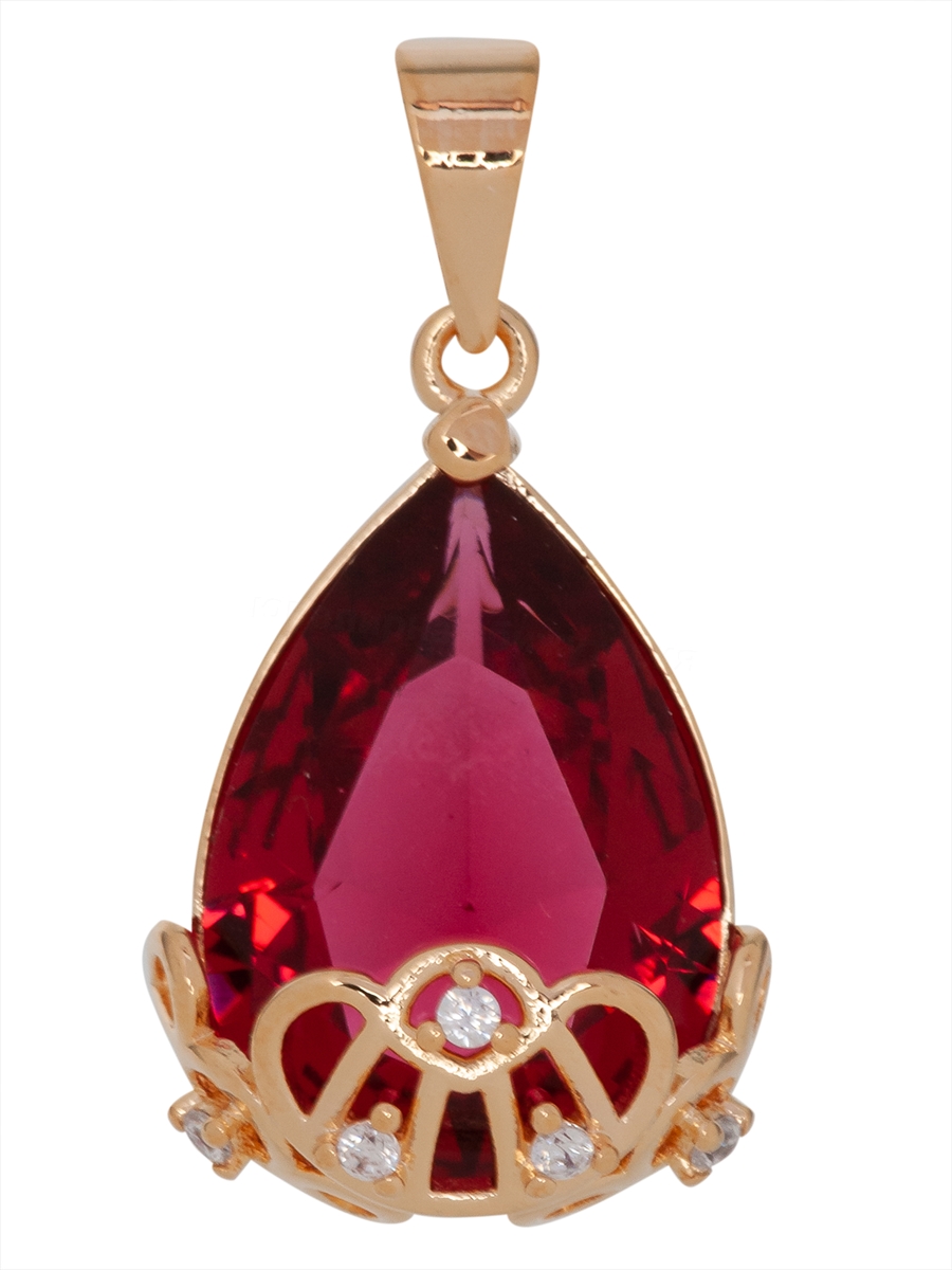

Кулон из бижутерного сплава Lotus Jewelry 3044P-22Rc, корунд/циркон, 3044P-22Rc