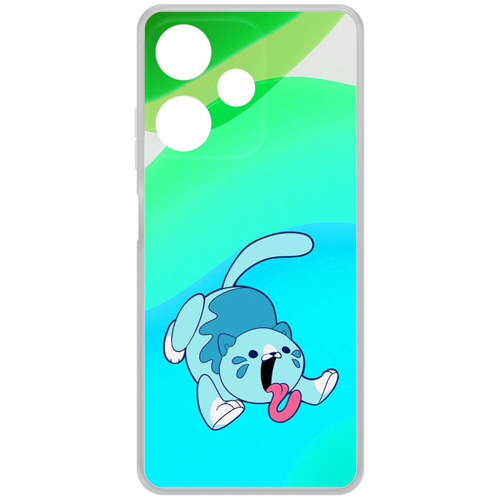 Чехол-накладка Krutoff Clear Case Хаги Ваги - Конфетная Кошка для Infinix Hot 30i